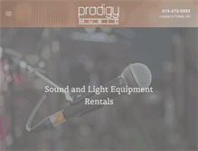 Tablet Screenshot of prodigymusicco.com